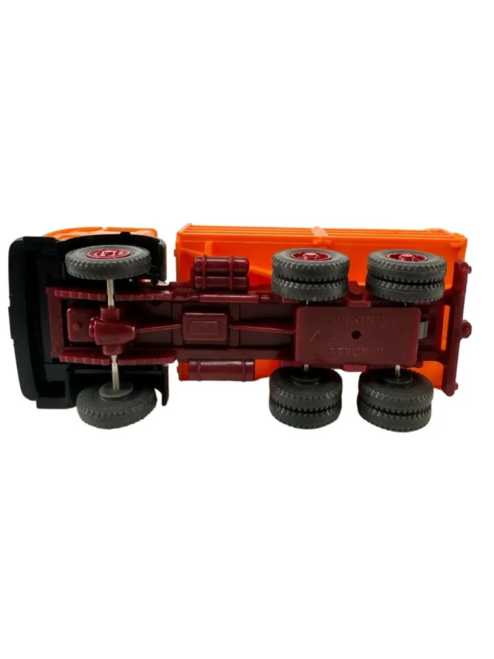 Wiking Mercedes Dump Truck Orange Plastic